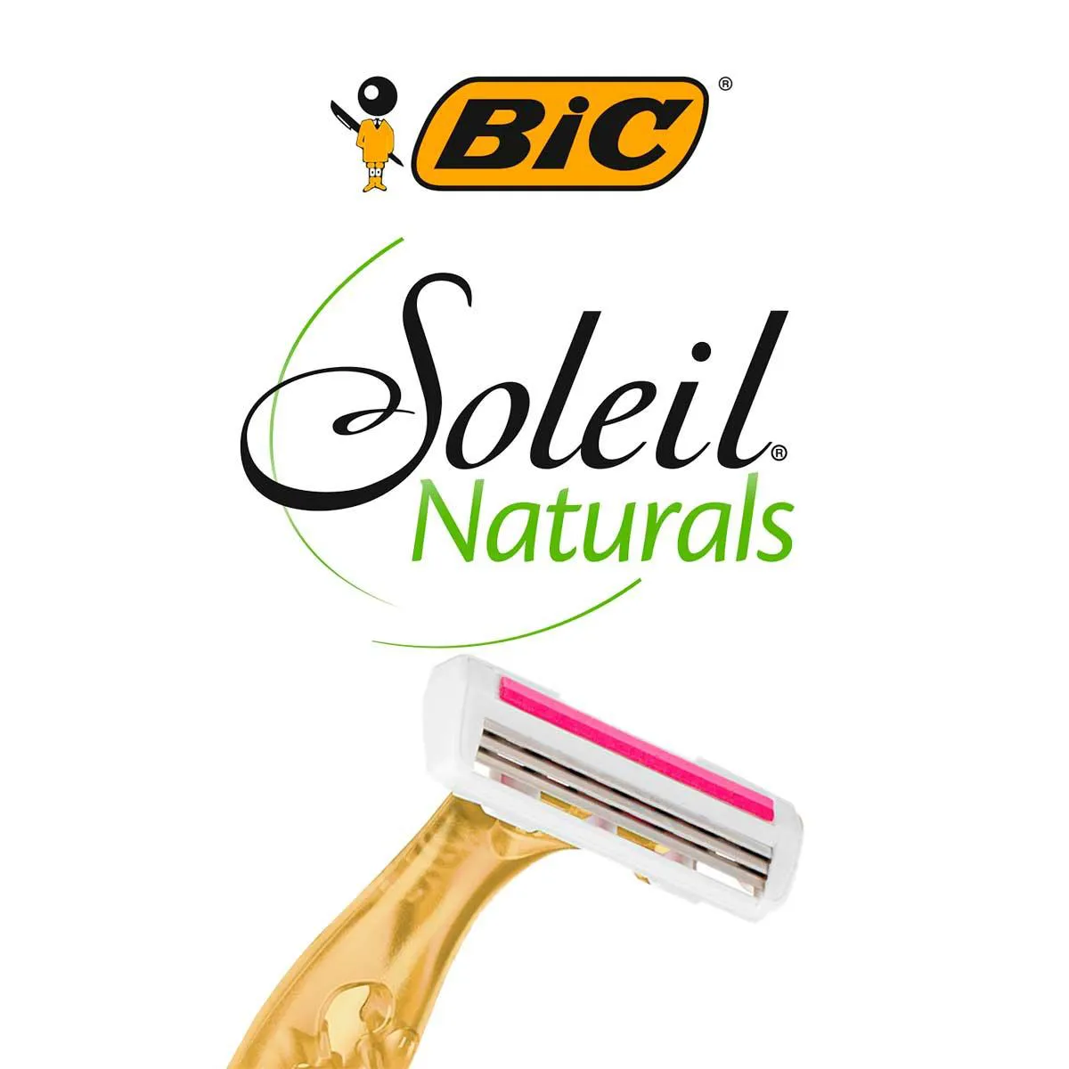 Depilador Descartável Bic Soleil Naturals Premium com 2 unidades