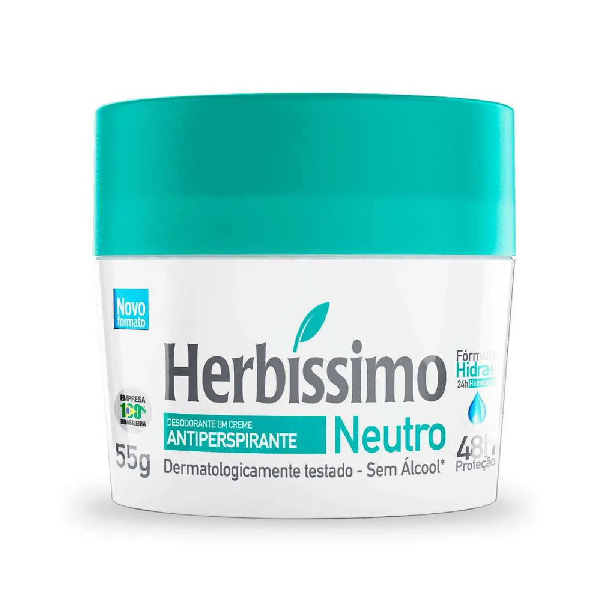 Desodorante Antitranspirante Creme Herbíssimo Care Rosa Mosqueta e Niacinamida 72h 55g