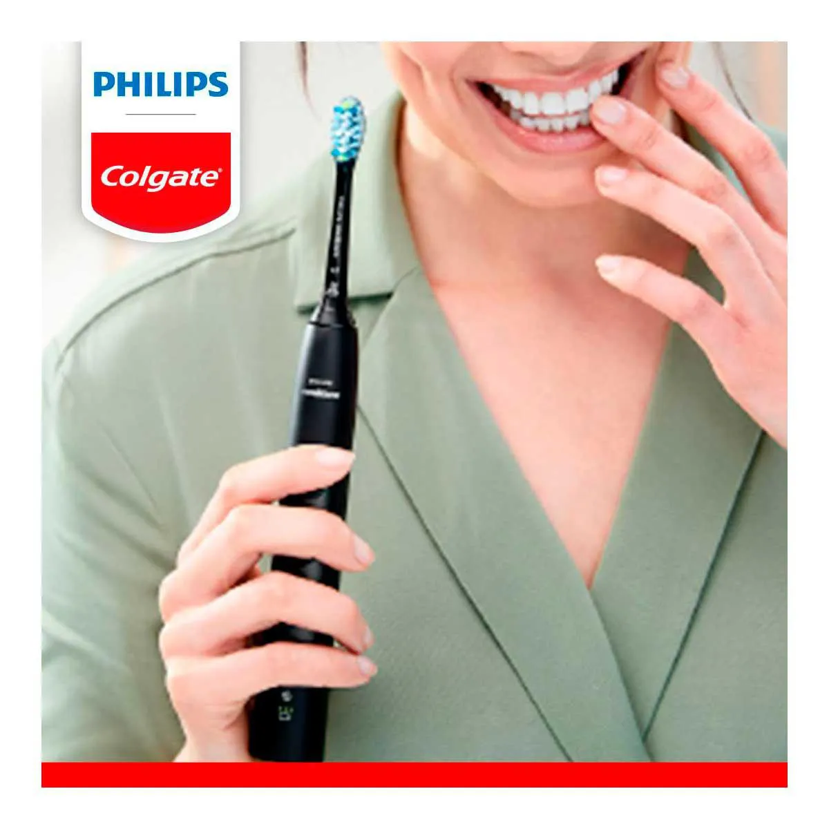 Escova de Dente Elétrica Philips Colgate SonicPro 70 + 3 Regis+ 1 Estojo