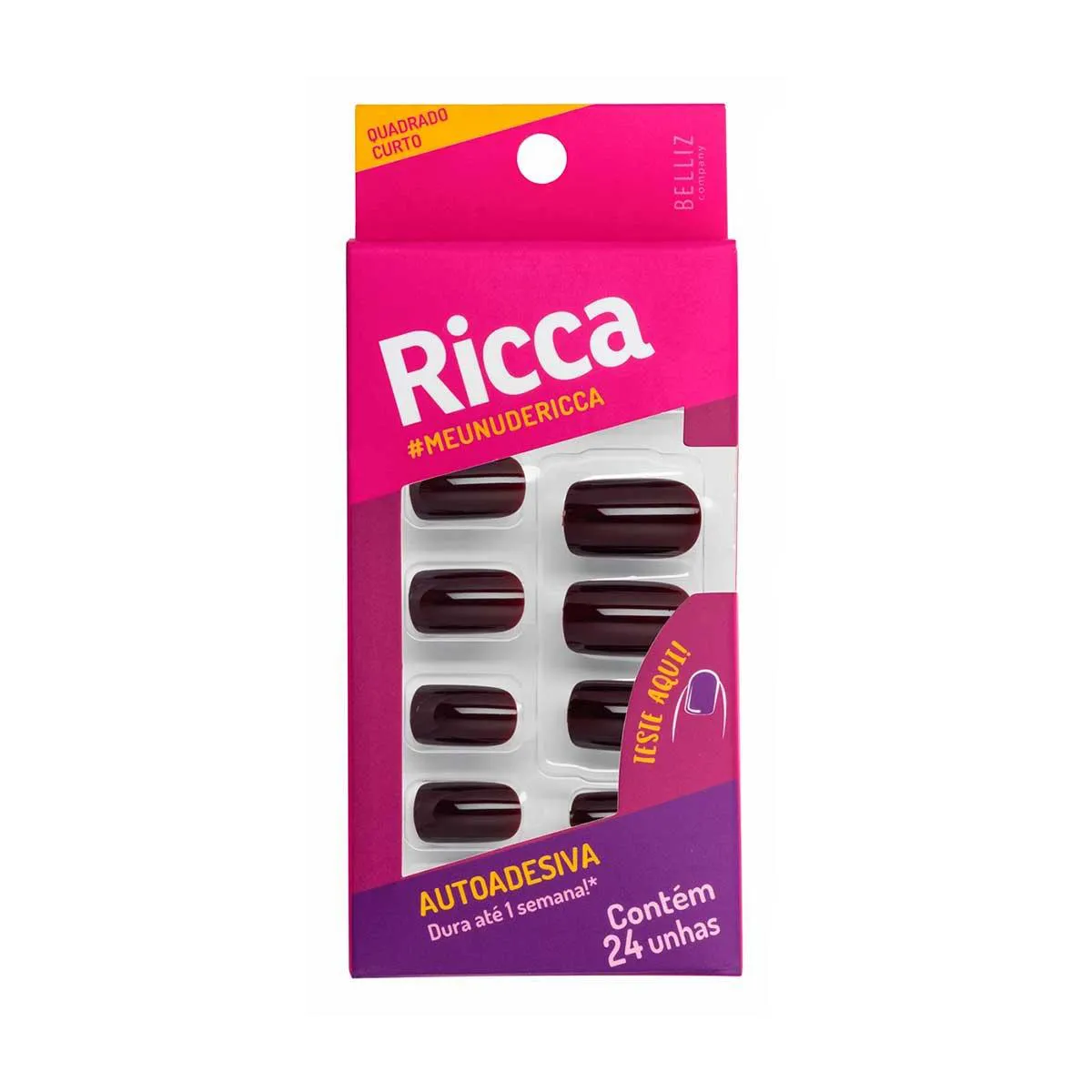 Tips para Alongamento de Unhas Belliz Fancy 100 Unidades