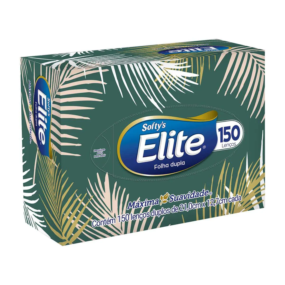 Lenço de Papel Softy's Elite com 150 Unidades