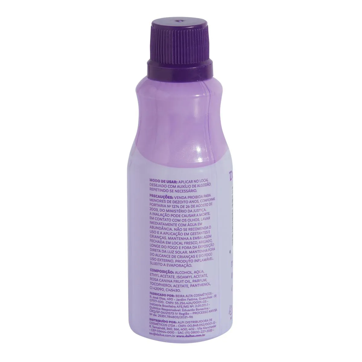 Removedor de Esmaltes Dailus Sem Acetona Vegano 90ml