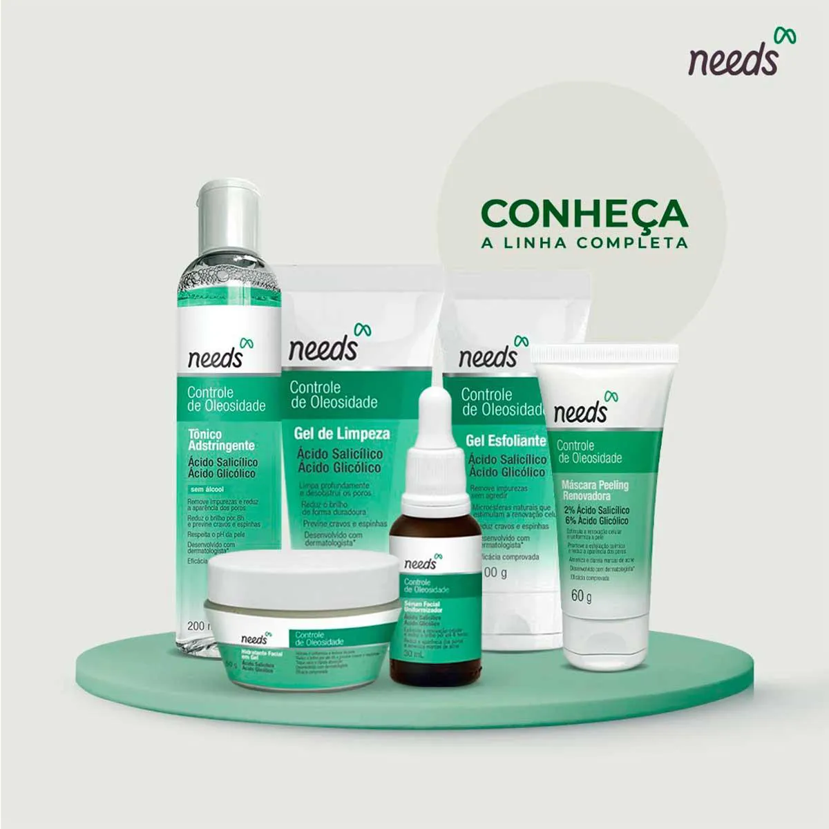 Gel Esfoliante Facial Needs Controle de Oleosidade 100g