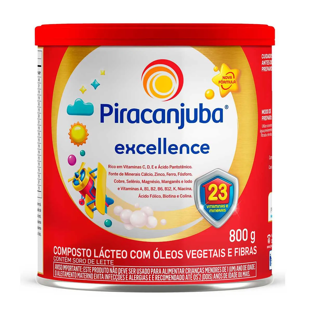 Composto Lácteo Infantil Excellence Piracanjuba a partir de 3 anos 800g