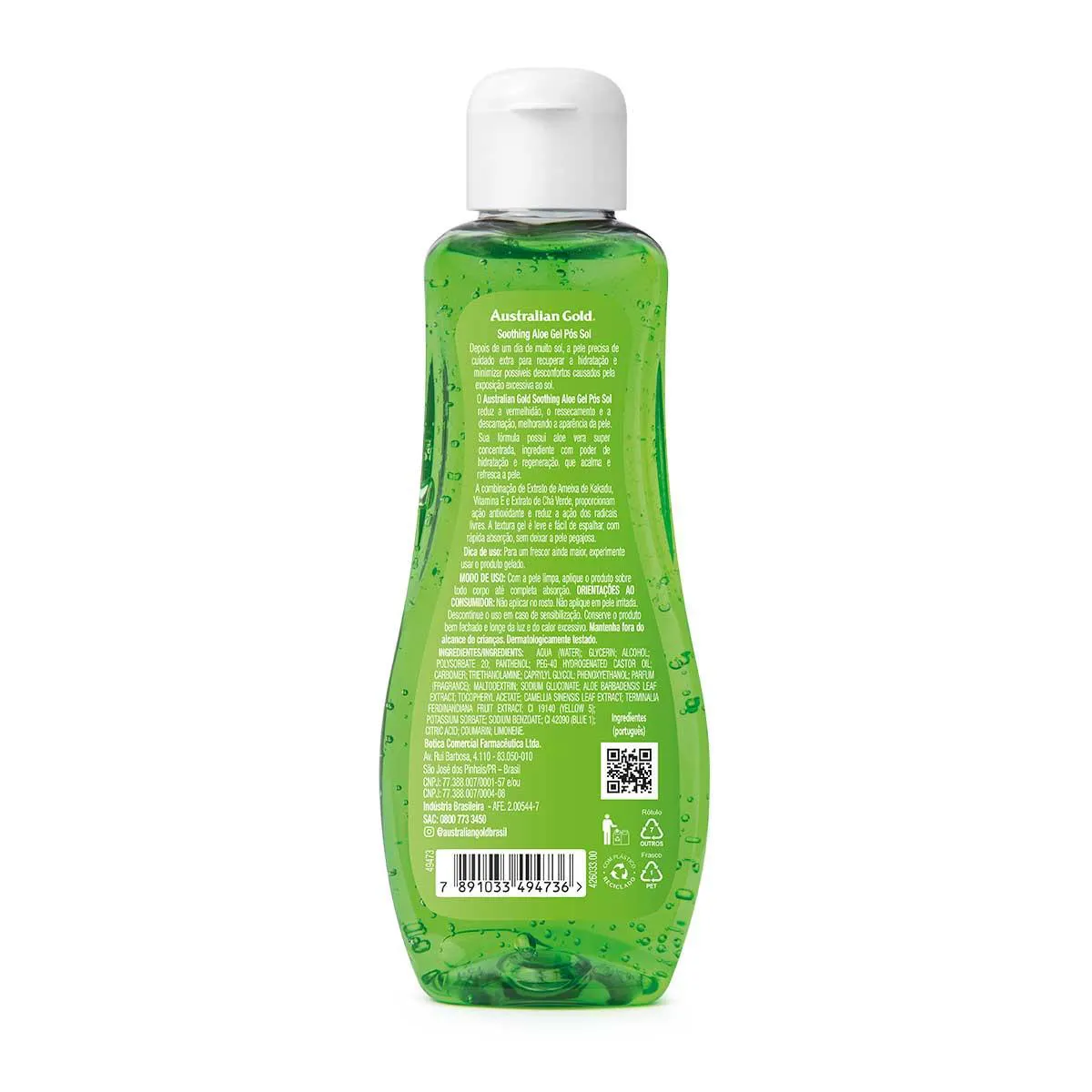 Gel Pós-Sol Australian Gold Soothing Aloe Gel Ultra Calmante 125g