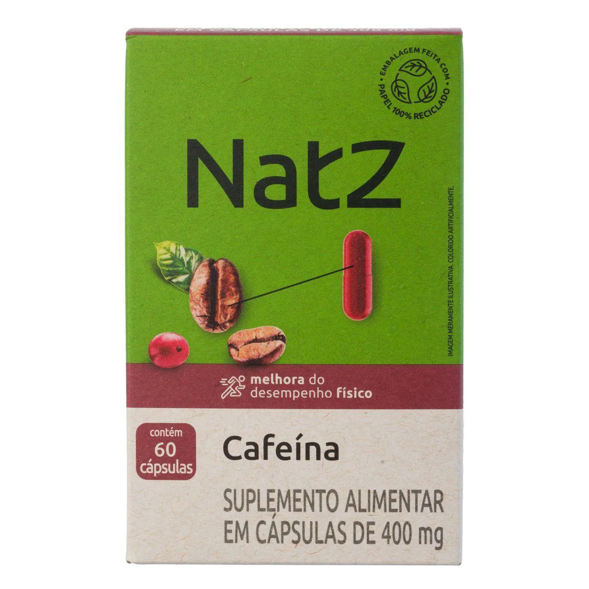 Cafeína Natz 60 Cápsulas