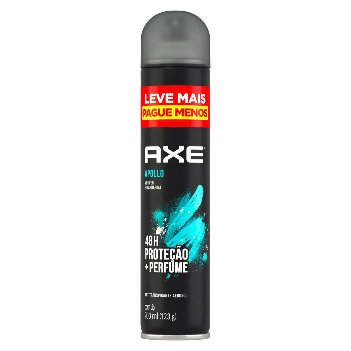 Desodorante Antitranspirante Aerosol Axe Apollo Masculino 48h 200ml
