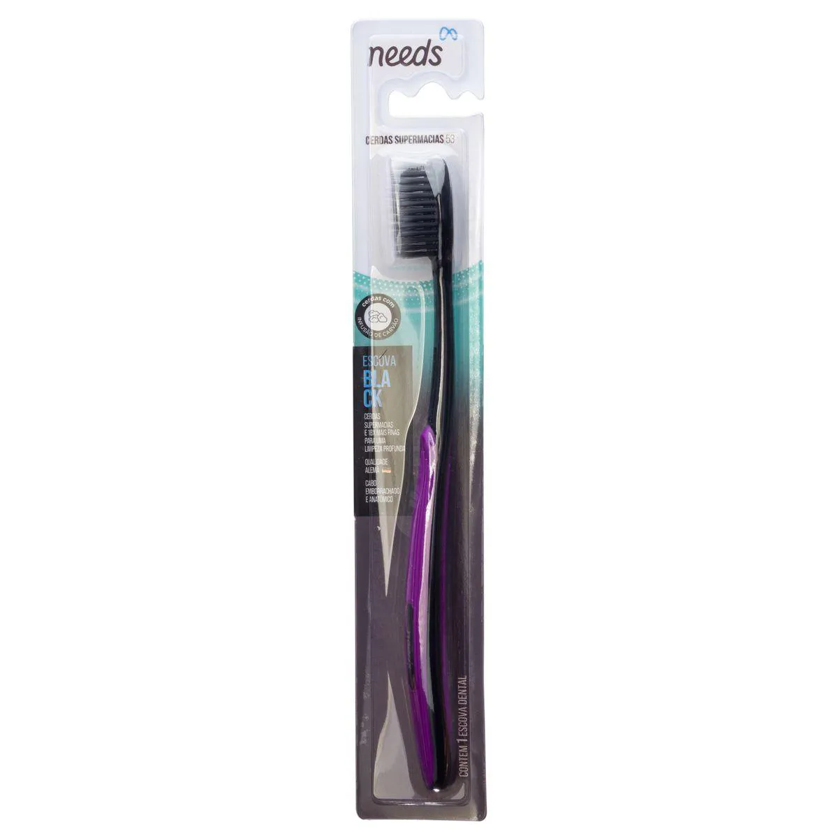 Escova de Dente Needs Black Supermacia 1 Unidade