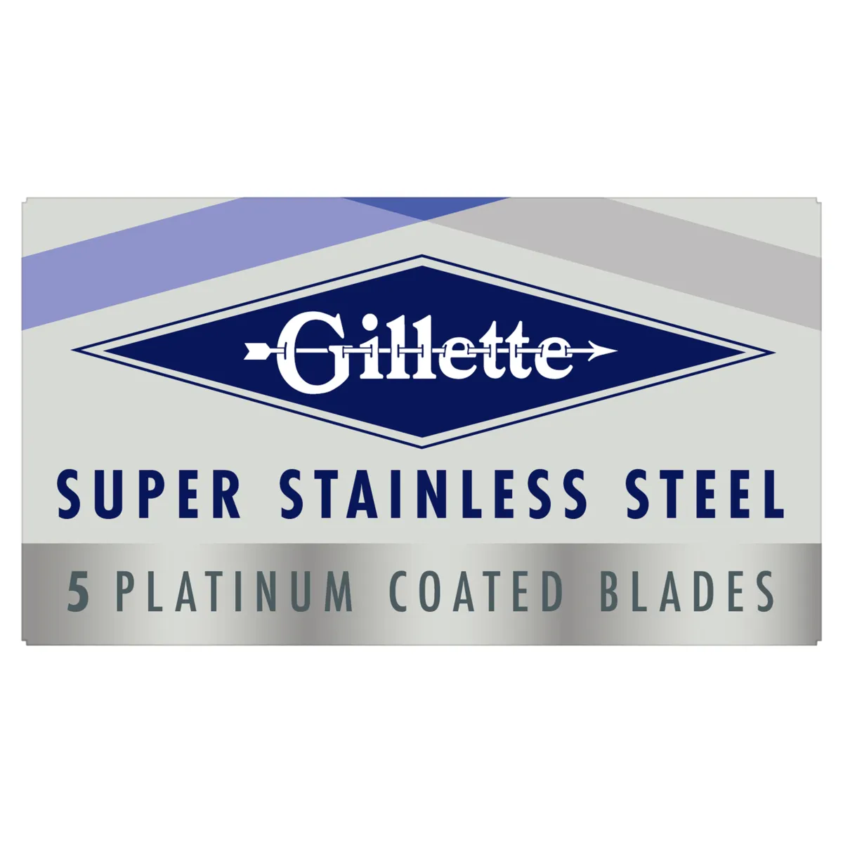 Lâmina de Barbear Gillette Platinum Duplo Fio com 5 Lâminas