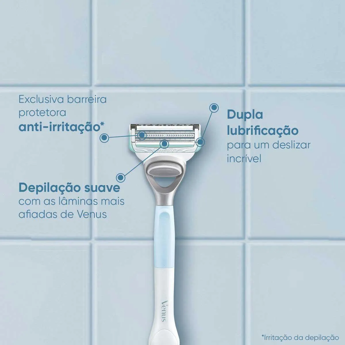 Refil para Aparelho de Depilar Gillette Venus Especial para Área Íntima 2 Unidades