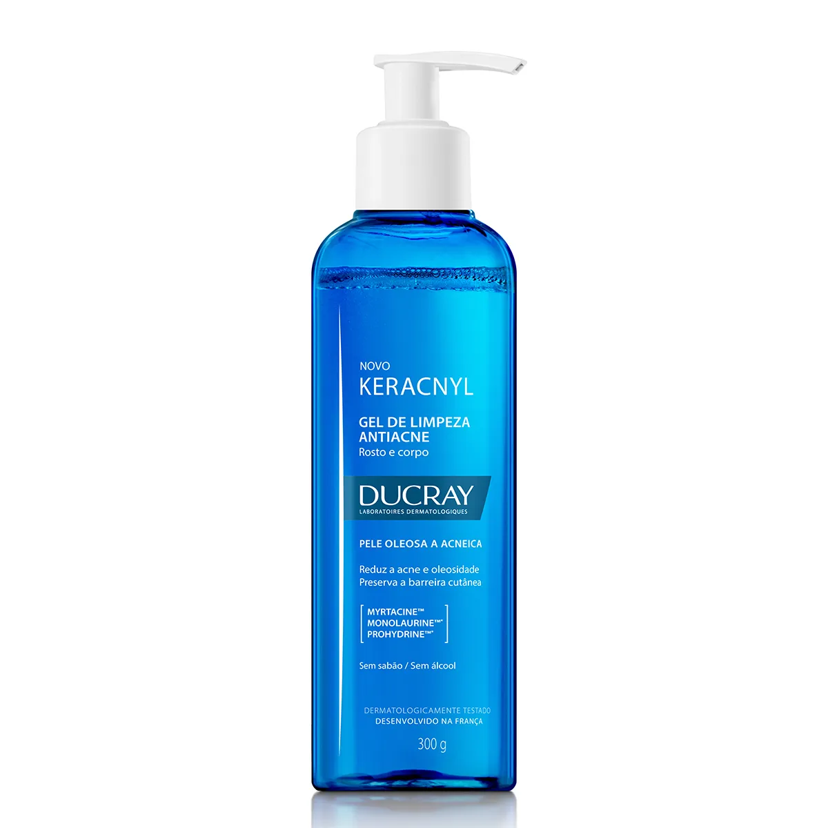 Gel de Limpeza Antiacne Keracnyl para Peles Oleosas a Acneicas 300g