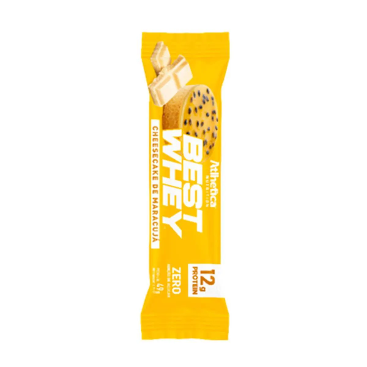 Barra de Proteína Best Whey Atlhetica Nutrition Cheesecake de Maracujá 49g