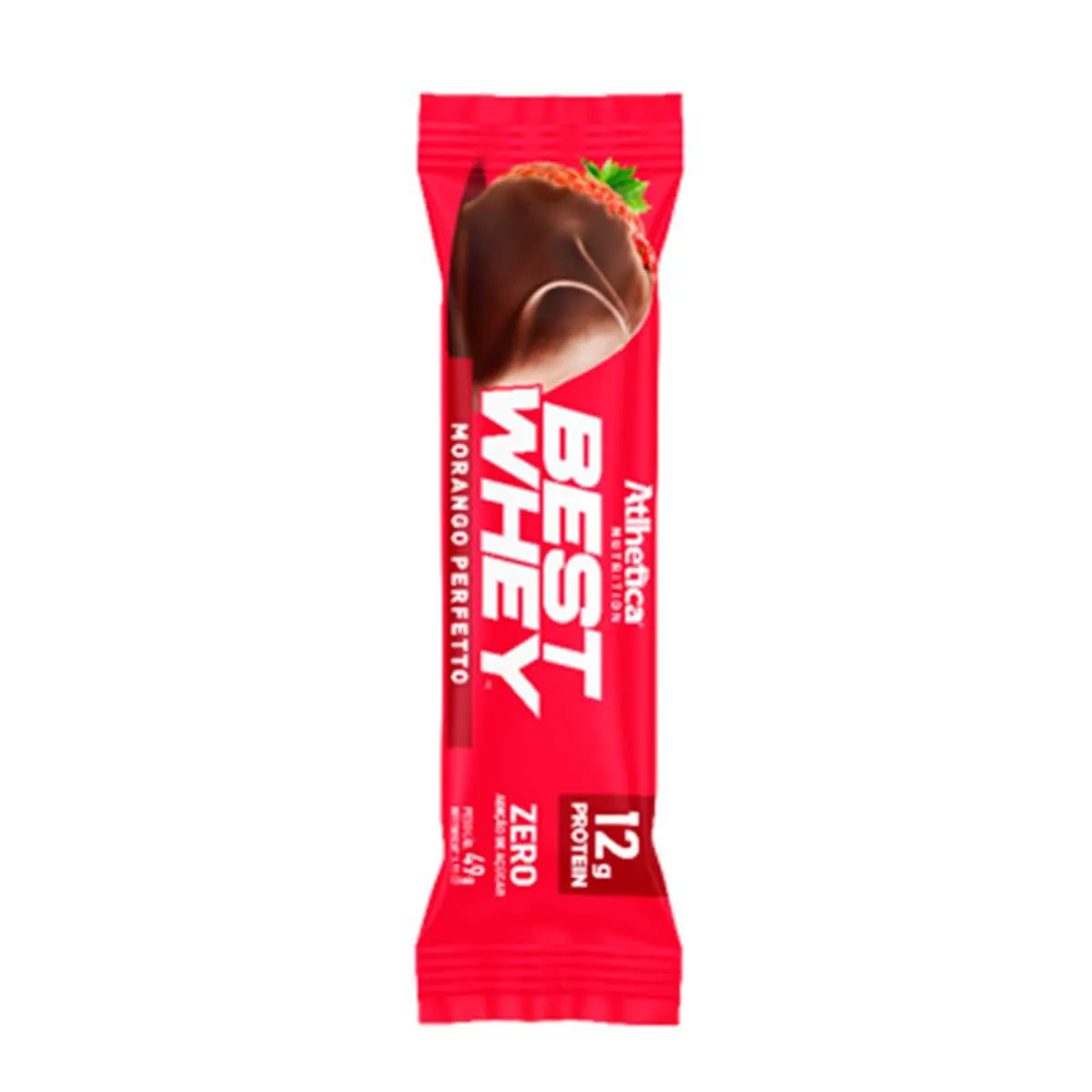 Barra de Proteína Best Whey Atlhetica Nutrition Morango Perfetto 49g