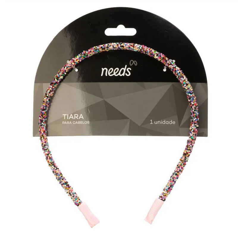 Tiara para Cabelos Needs Glitter Infantil 1 unidade