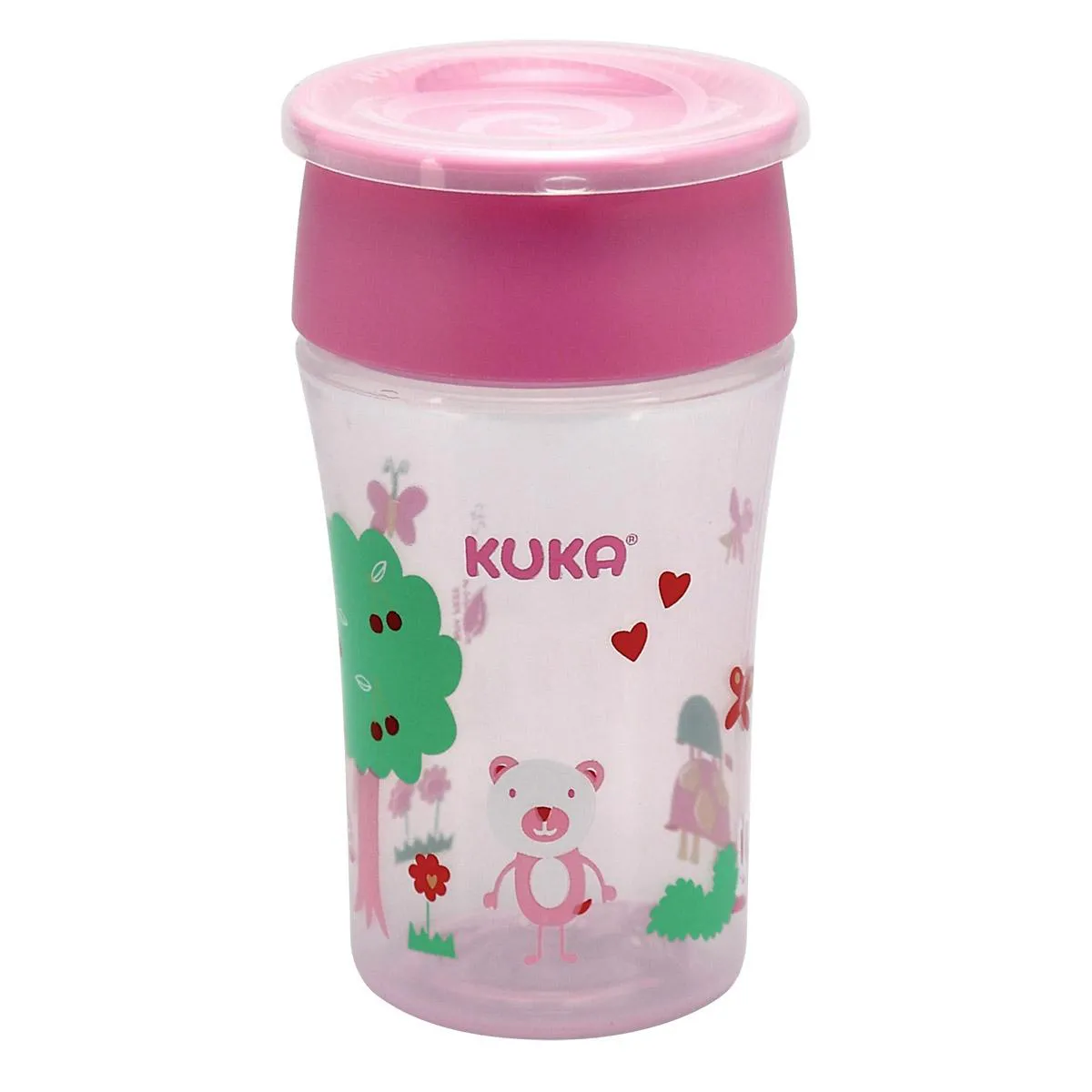 Copo de Transição Kuka 360º Rosa 200ml - 1 unidade