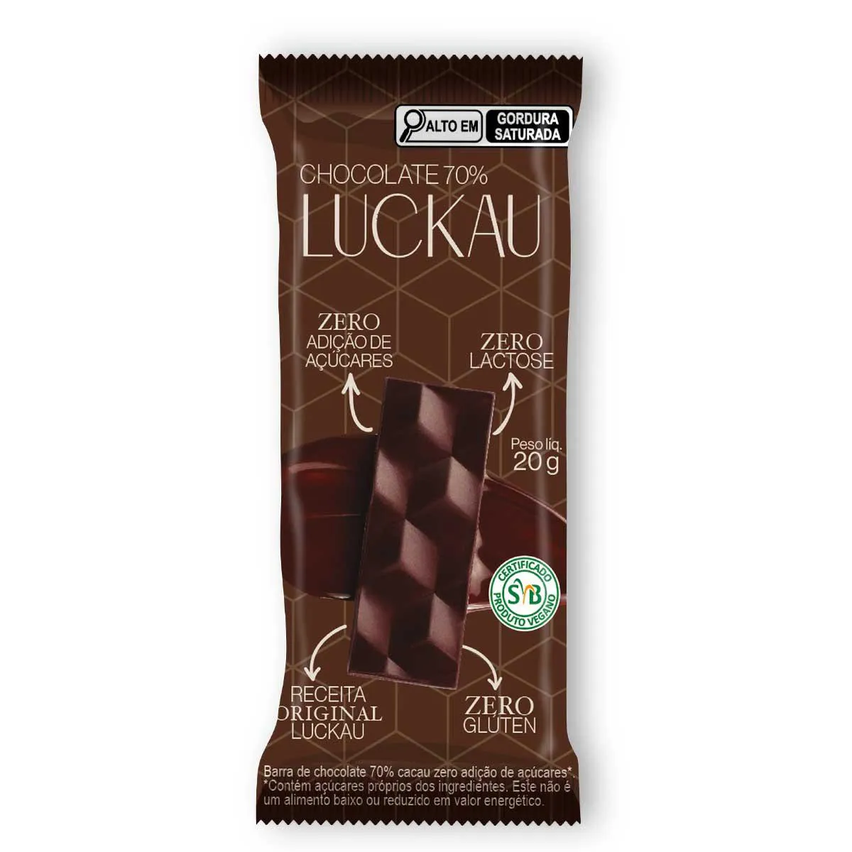 Chocolate 70% Luckau 20g