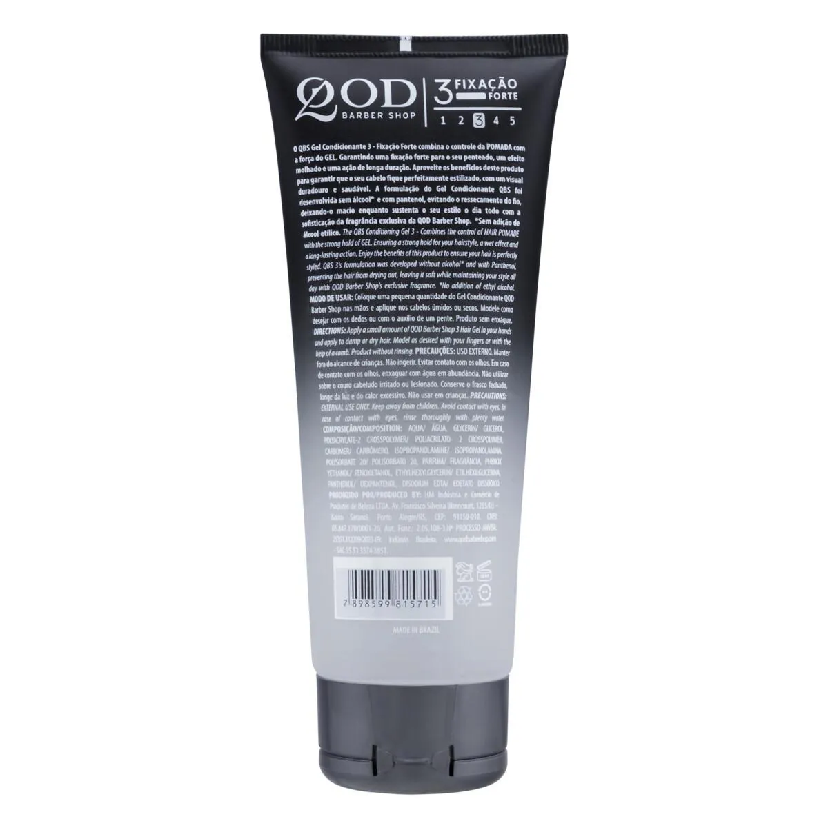 Gel Condicionante Capilar QBS 3 Fixação Forte 200g