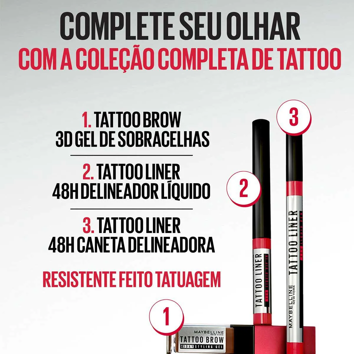 Caneta Delineadora Maybelline Tattoo Liner 1g