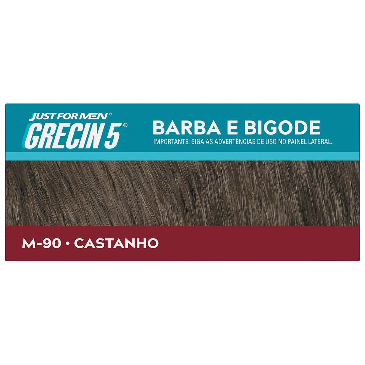 Tonalizante Grecin 5 Just For Men Color Gel Barba e Bigode - Castanho