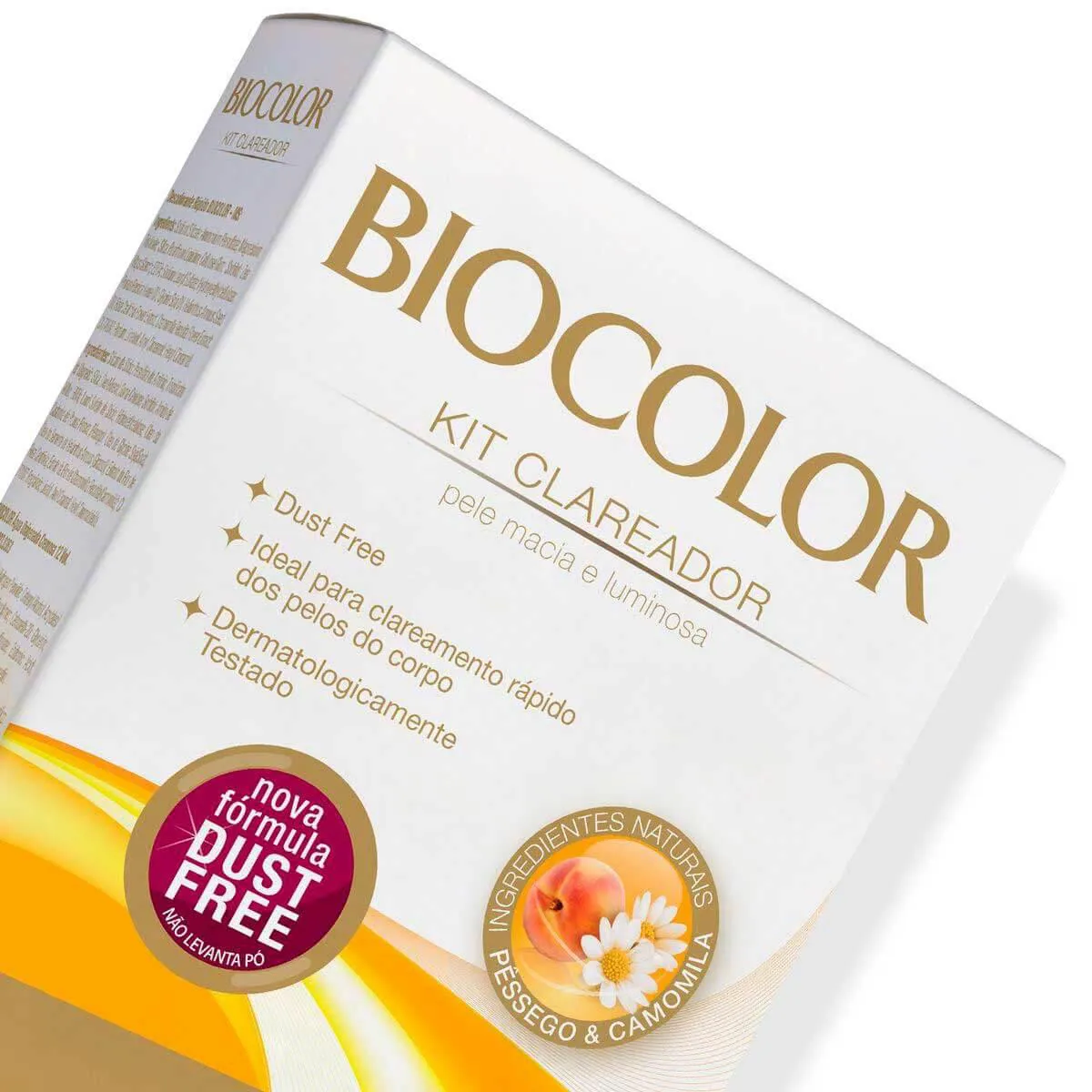 Kit Clareador Descolorante de Pelos Biocolor Água Oxigenada 12 Volumes + Sachê Pó Descolorante 1 Unidade