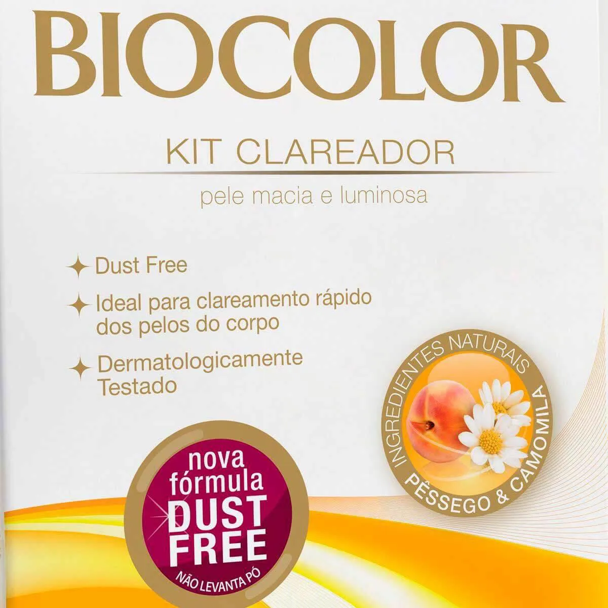 Kit Clareador Descolorante de Pelos Biocolor Água Oxigenada 12 Volumes + Sachê Pó Descolorante 1 Unidade