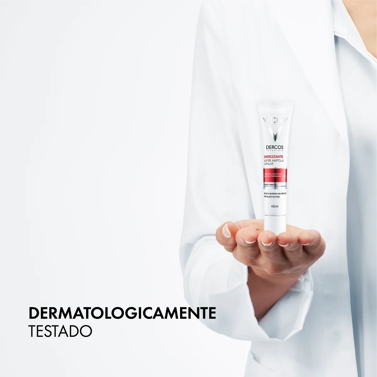 Ampola Capilar Vichy Dercos Energizante Tratamento Antiquebra Tratamento Concentrado Antiquebra Capilar 40ml
