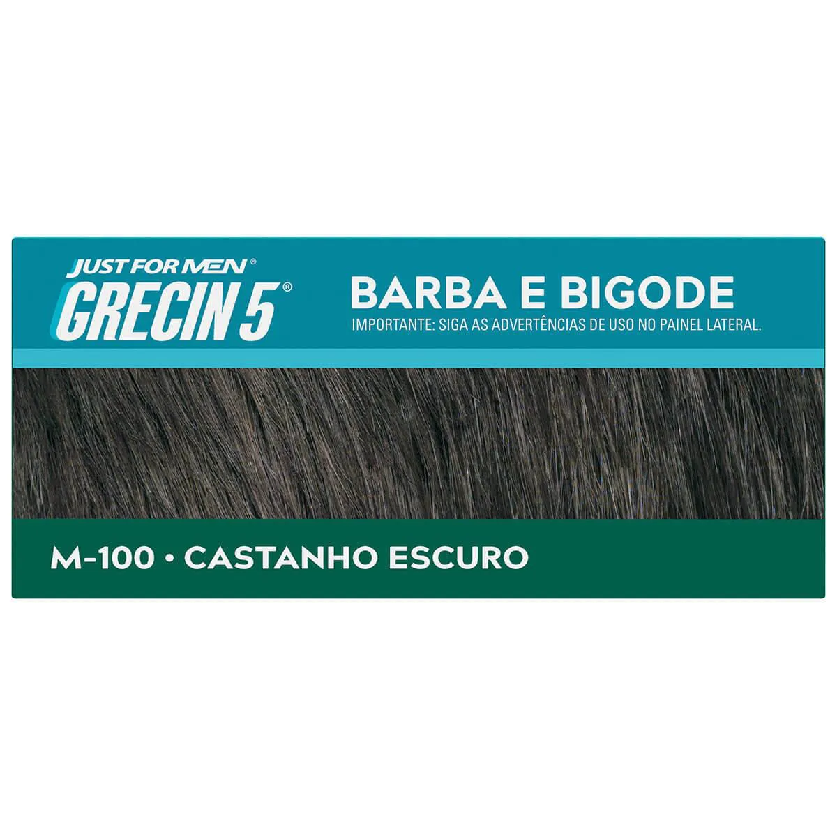 Tonalizante Grecin 5 Just For Men Color Gel Barba e Bigode - Castanho Escuro