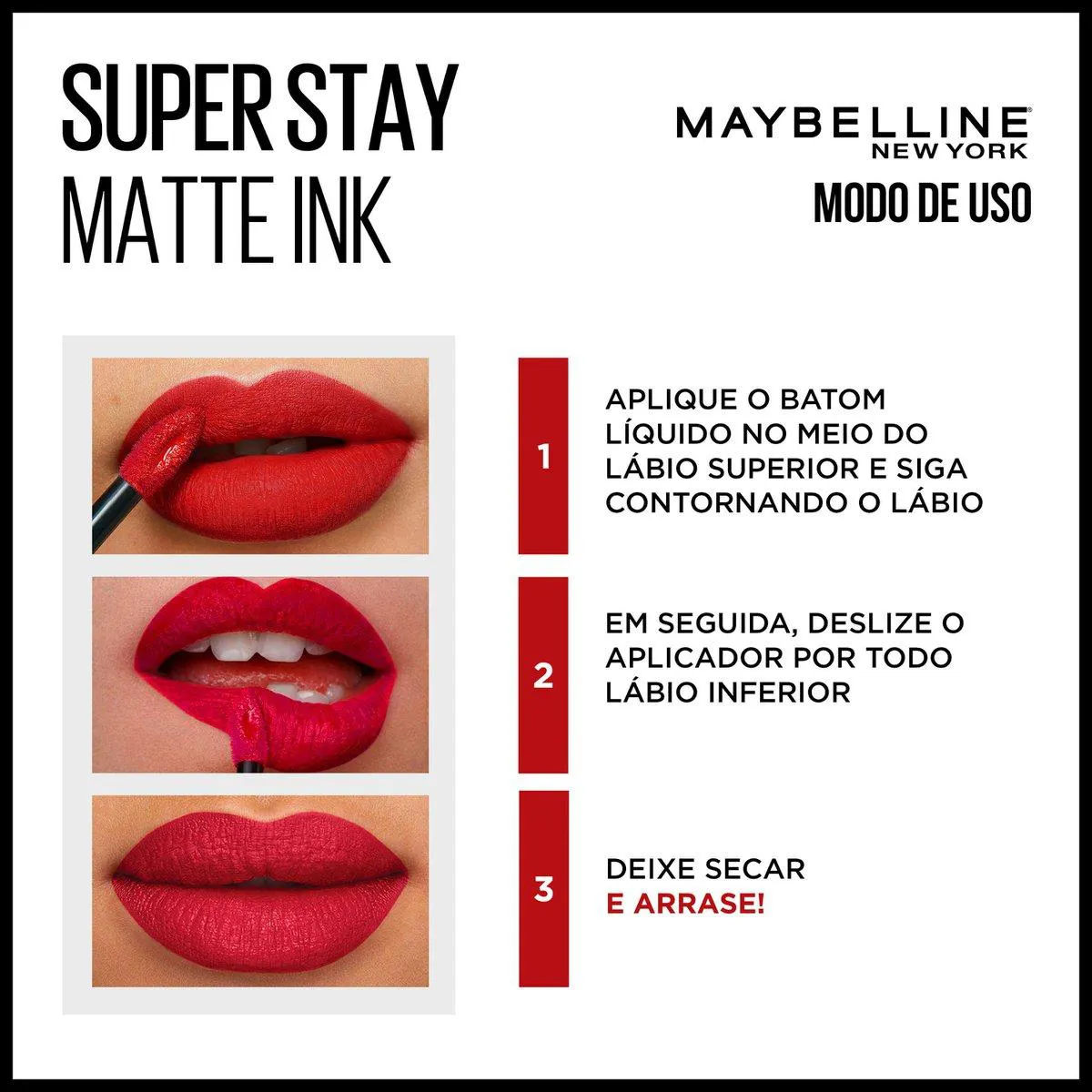 Batom Líquido Longa Duração Maybelline SuperStay Matte Ink 5ml - 15 Lover
