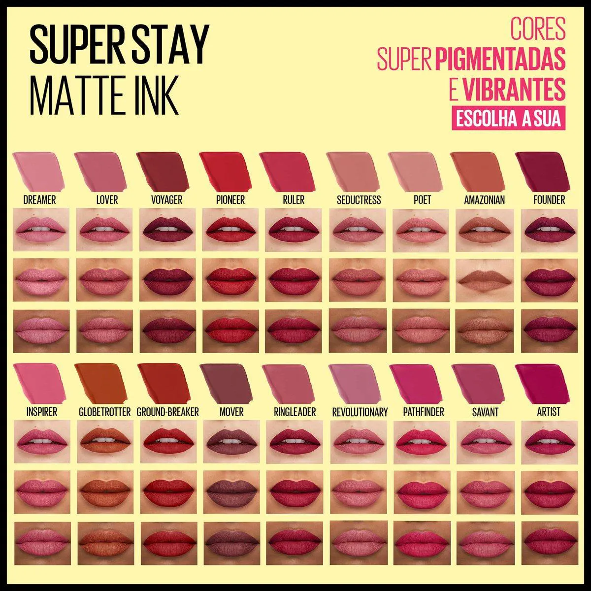 Batom Líquido Longa Duração Maybelline Superstay Matte Ink 5ml - 65 Seductress