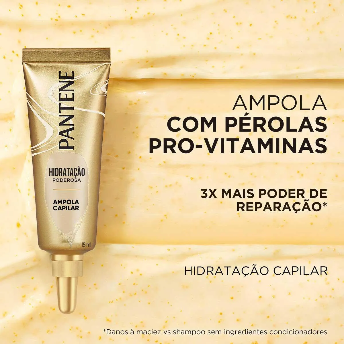 Kit Ampola de Tratamento Pantene Hidratação Poderosa com 3 unidades de 15ml