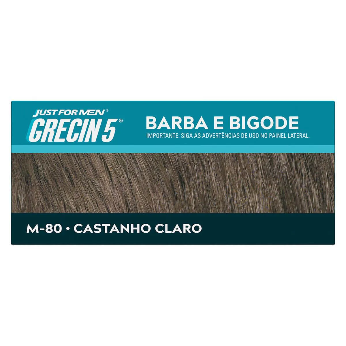 Tonalizante Grecin 5 Just For Men Color Gel Barba e Bigode - Castanho Claro