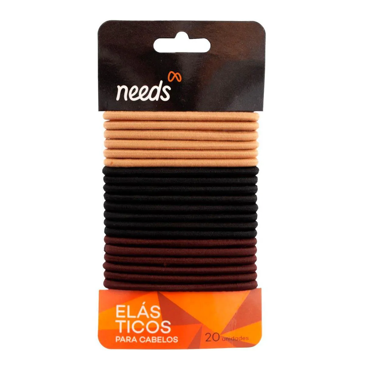 Elástico de Cabelo Nylon Needs Sortidos 20 Unidades