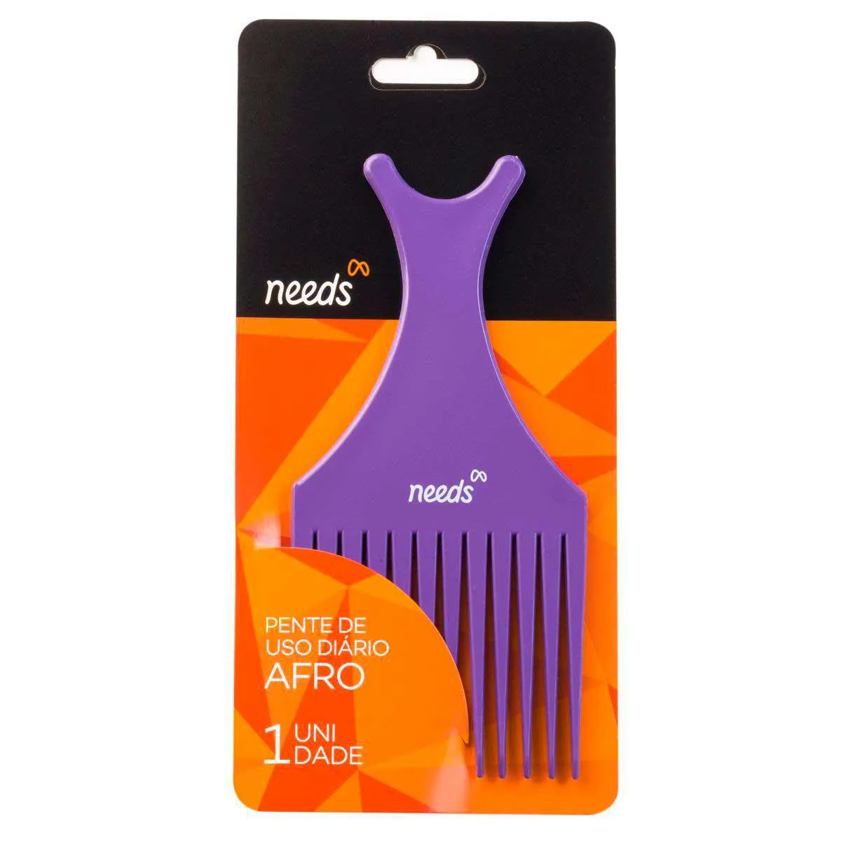 Pente de Cabelo Ricca Cabo com Suporte de Borracha