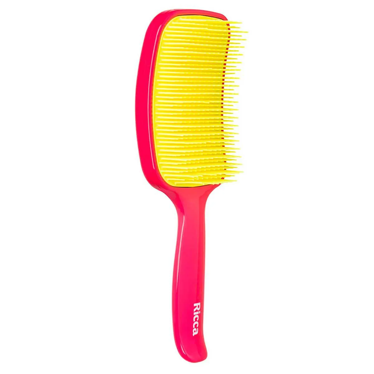 Escova de Cabelo Ricca Raquete Flex Rosa - 1 unidade