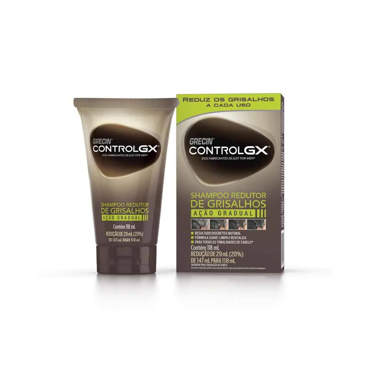 Coloraçao Biocolor Homem Bozzano Castanho Escuro - Kit C / 2un