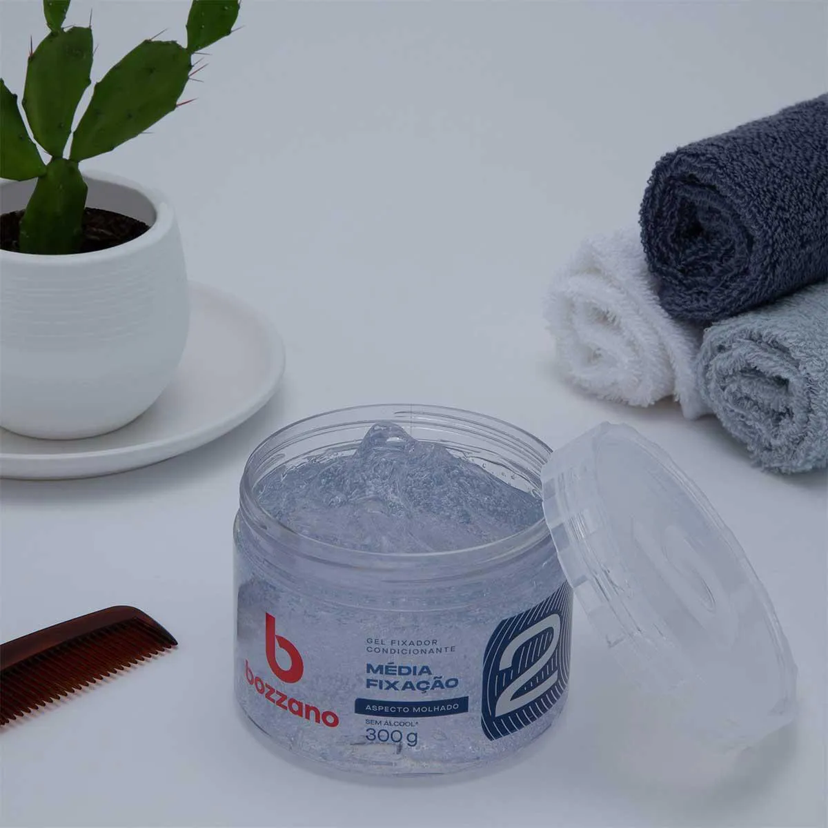 Gel Fixador Condicionante Bozzano Aspecto Molhado 300g