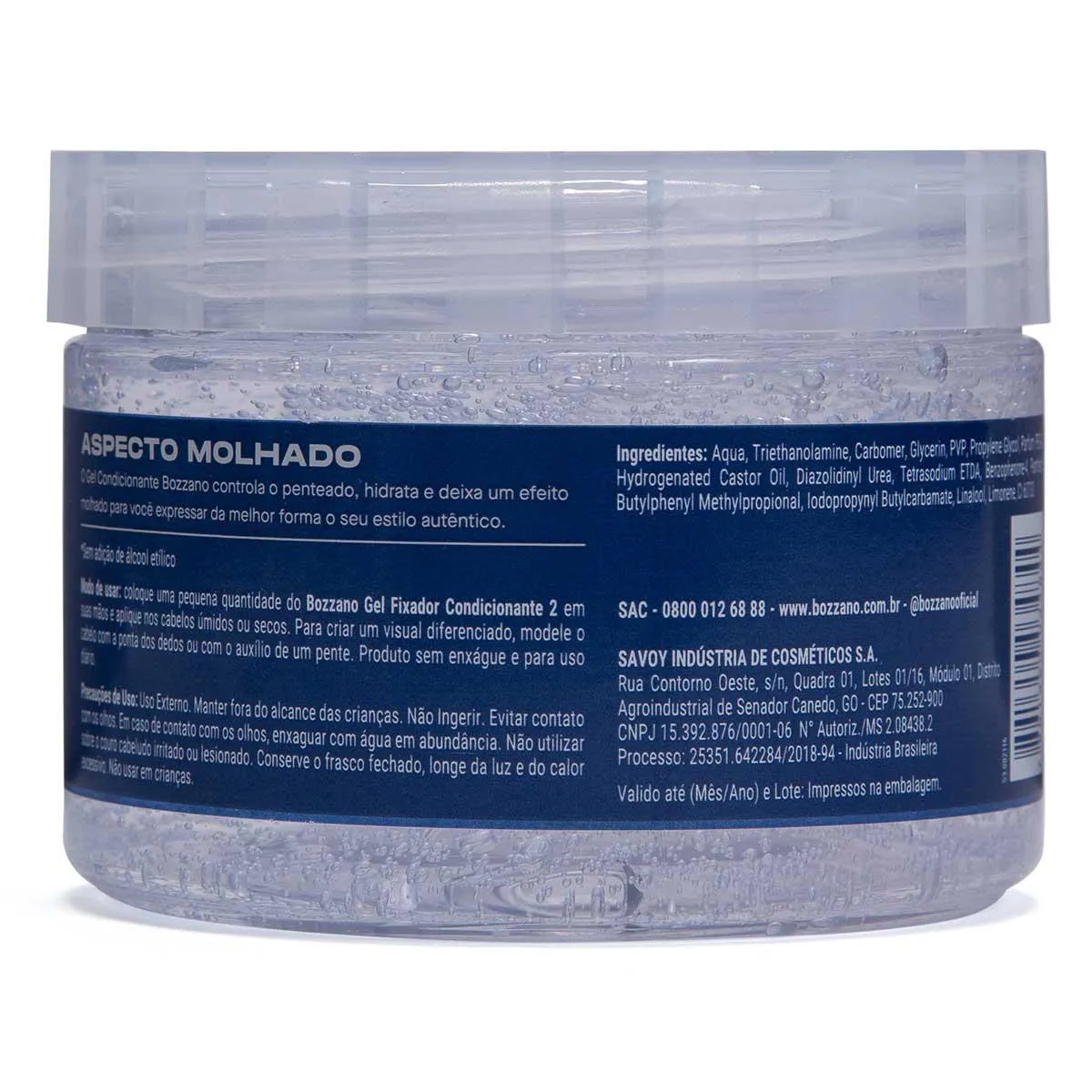 Gel Fixador Condicionante Bozzano Aspecto Molhado 300g