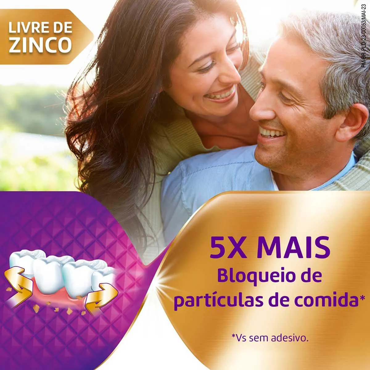 Creme Fixador de Dentadura Ultra Corega Max Fixação + Bloqueio Sem Sabor 40g