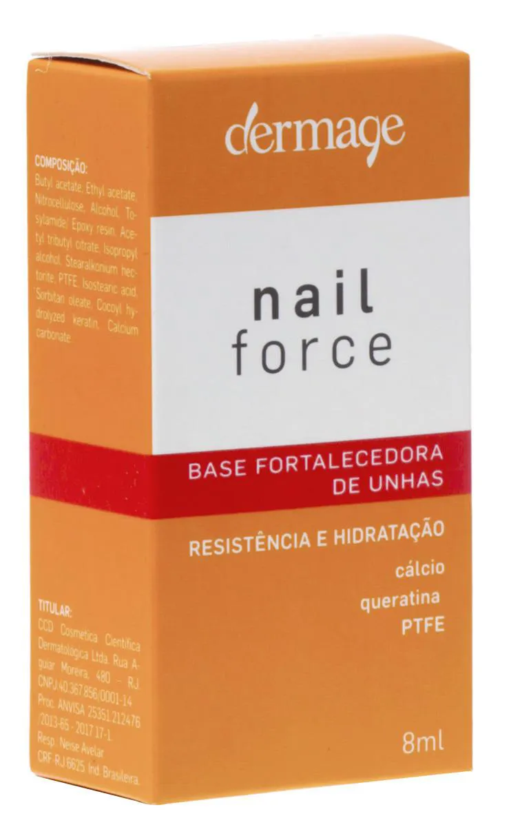 Base Fortalecedora Dermage Nail Force para Unhas com 8ml