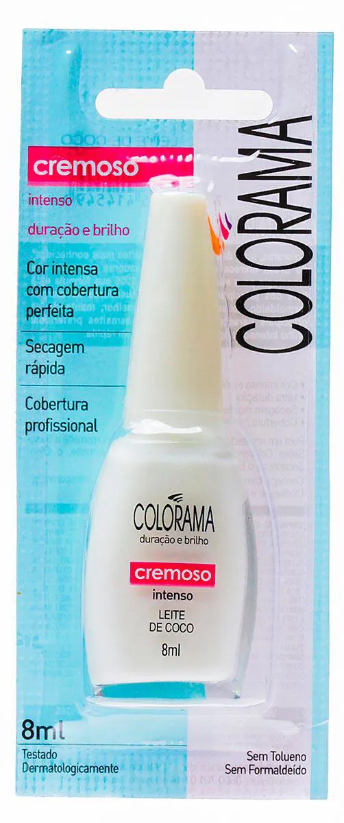Esmalte Cremoso Colorama Intenso 8ml – Leite de Coco