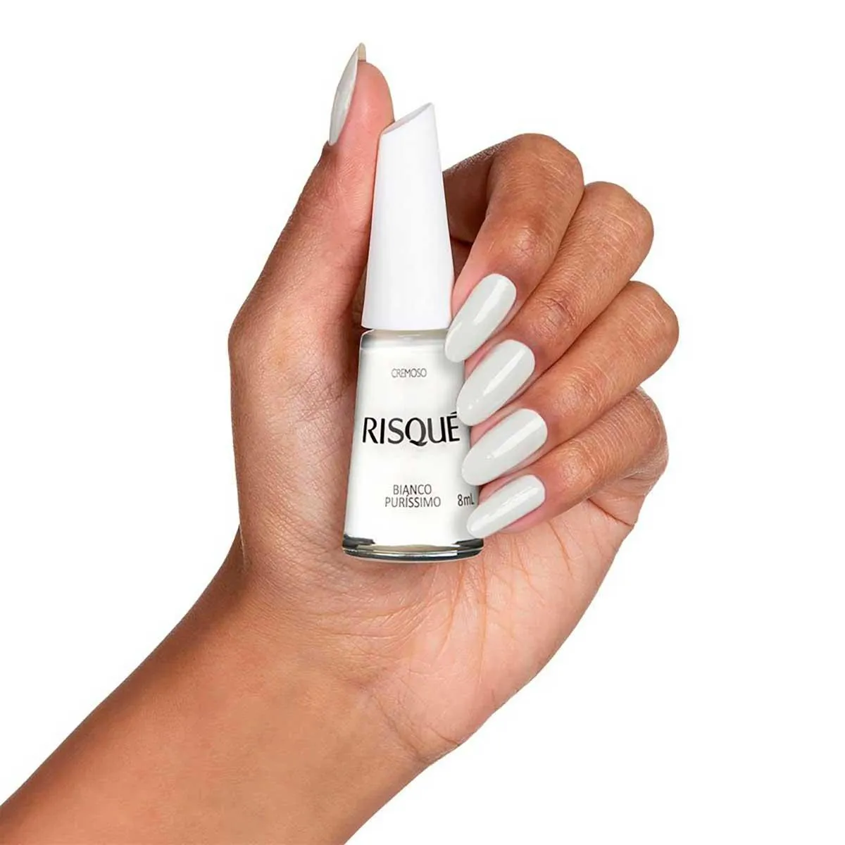 Esmalte Cremoso Risqué 8ml - Bianco Puríssimo