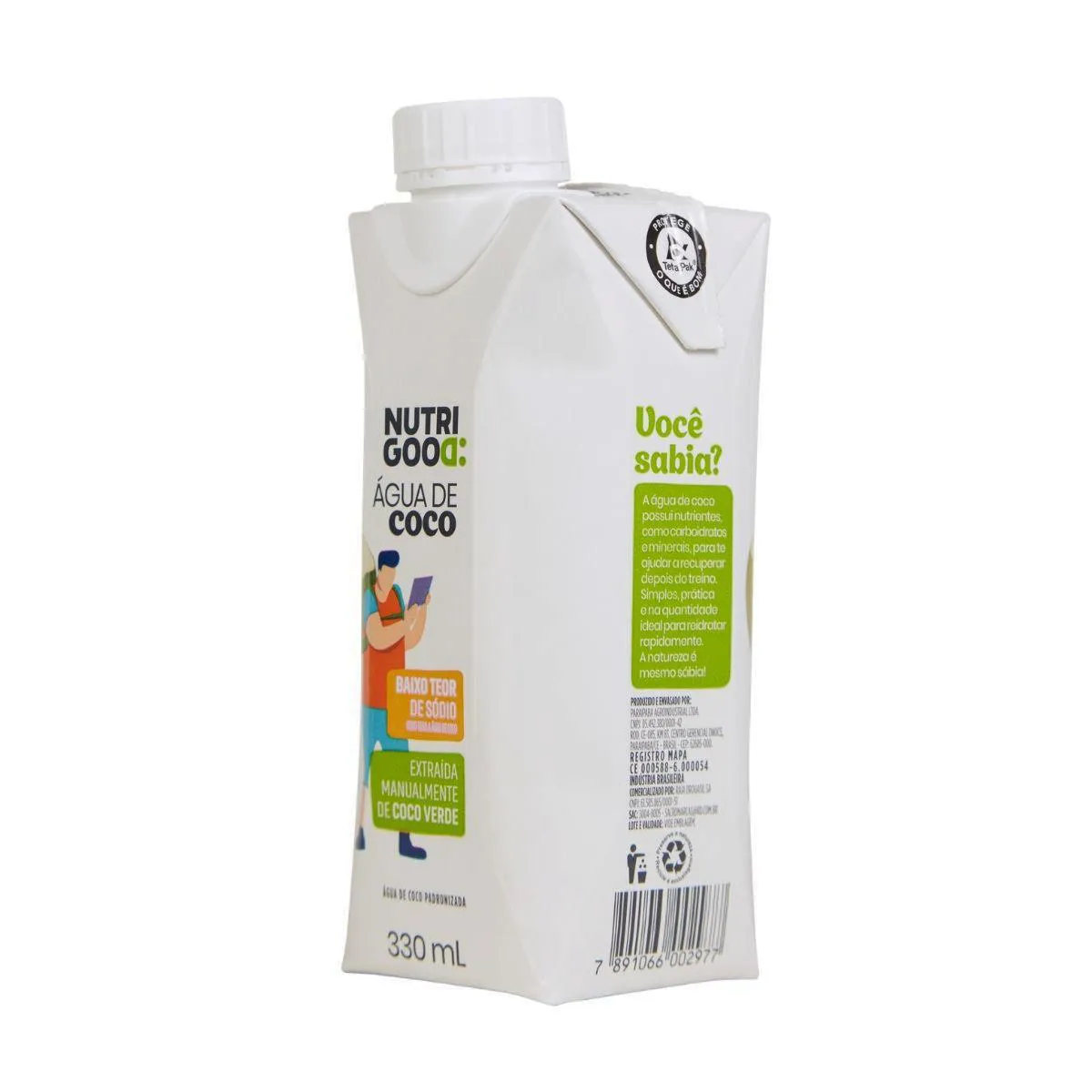 Água de Coco Natural Nutrigood 330ml