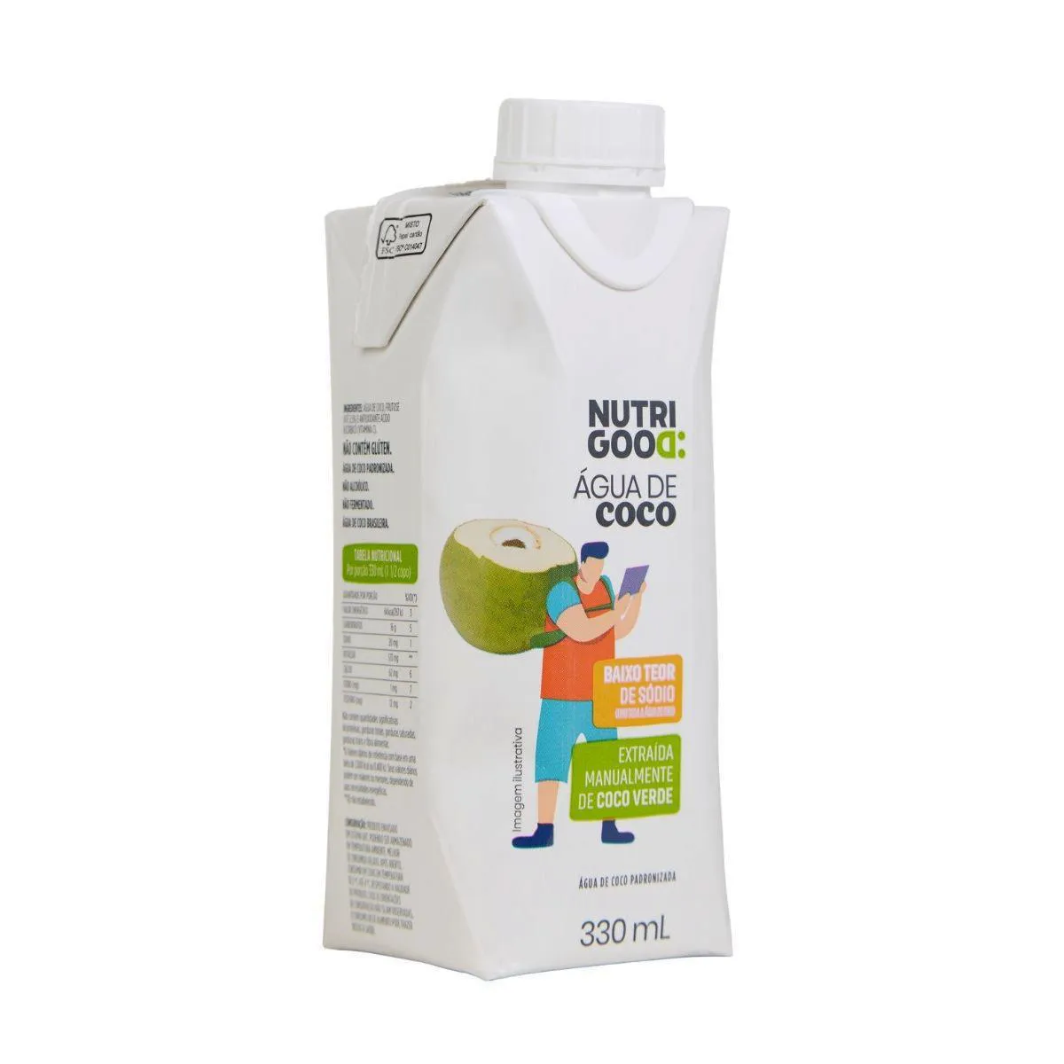 Água de Coco Natural Nutrigood 330ml