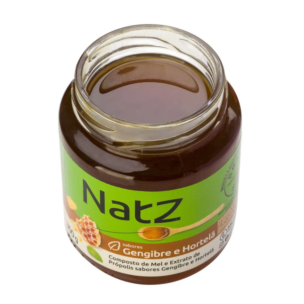 Composto de Mel e Própolis Natz Gengibre e Hortelã 300g