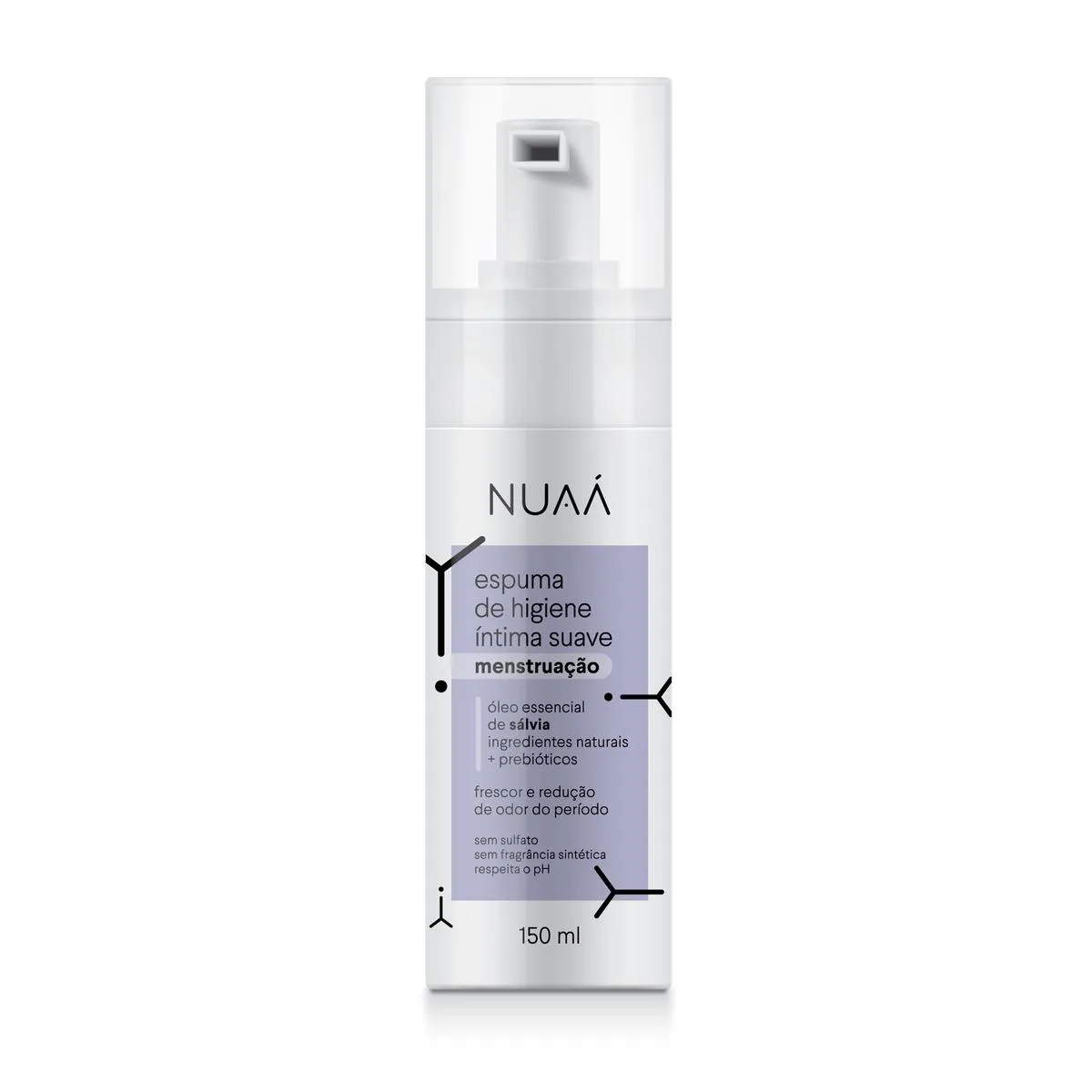 Espuma de Higiene Íntima Nuaá Suave Menstruação 150ml