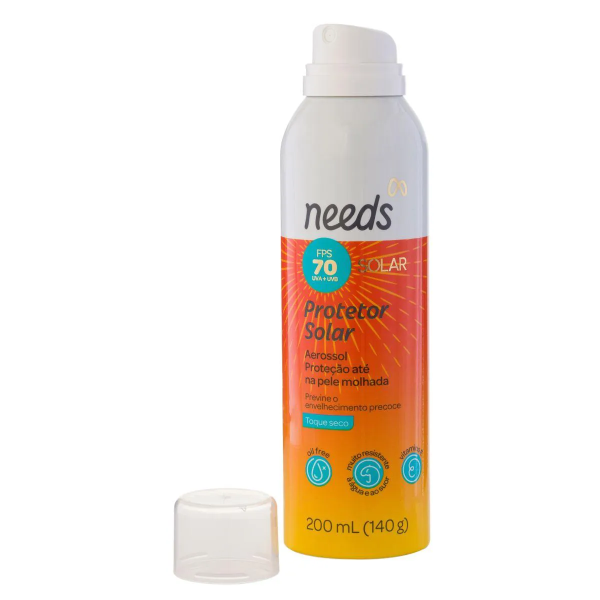 Protetor Solar Corporal FPS 70 Needs Solar Spray Aerossol 200ml