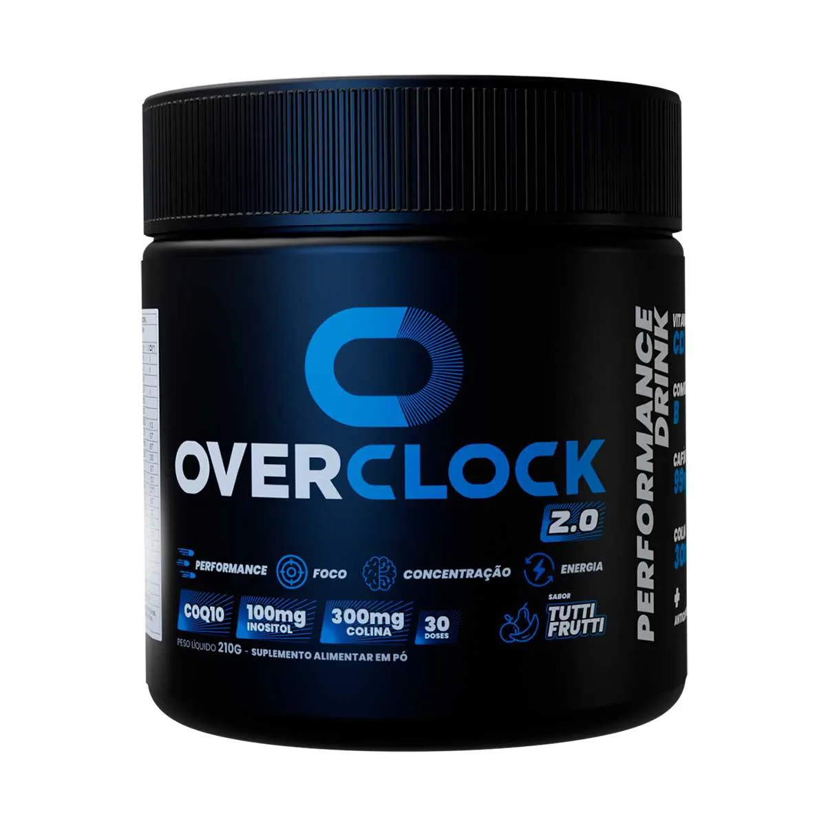 Suplemento Overclock 2.0 Tutti Frutti 210g