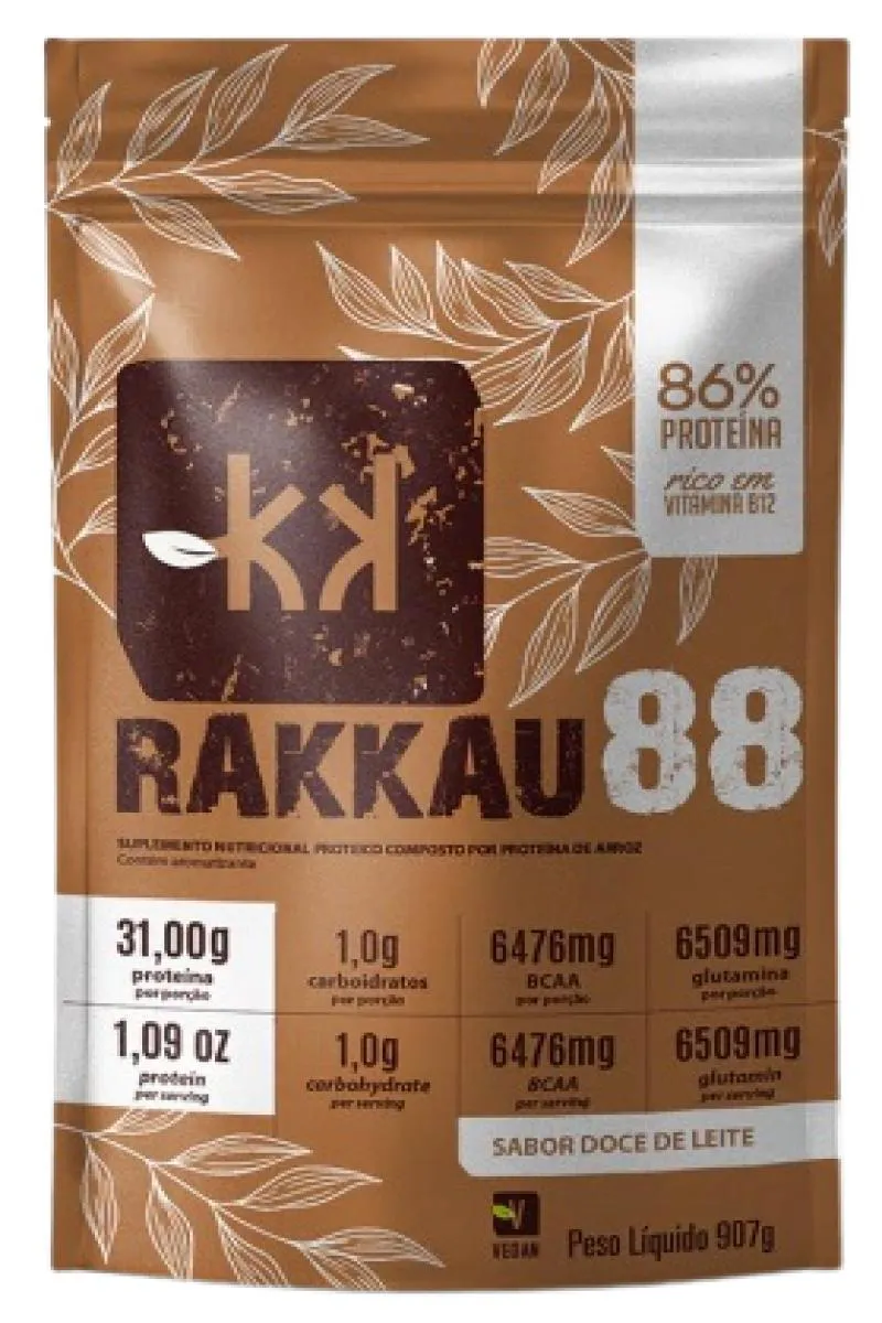 Proteína Vegetal Rakkau 88 Doce de Leite 907g