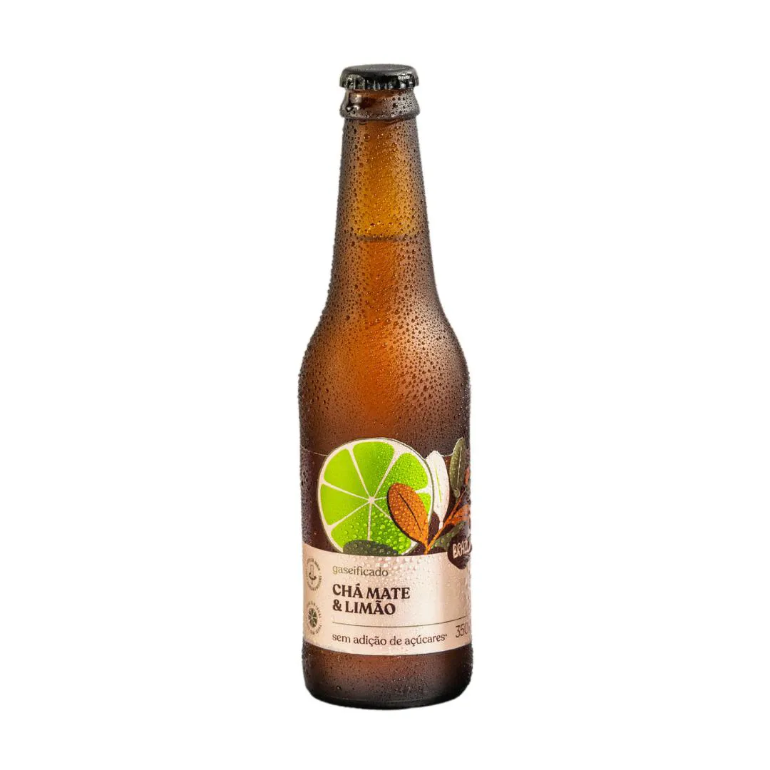Kit 3x: Chá Mate com Limão Gaseificado Brazô 350ml