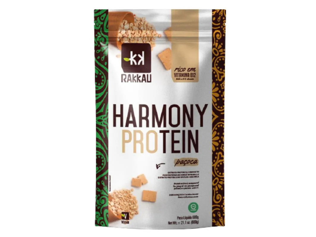 Suplemento Rakkau Vegana Harmony Protein Paçoca 600g